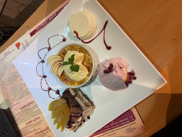 Italienische Dessert Variation Pasta Casa